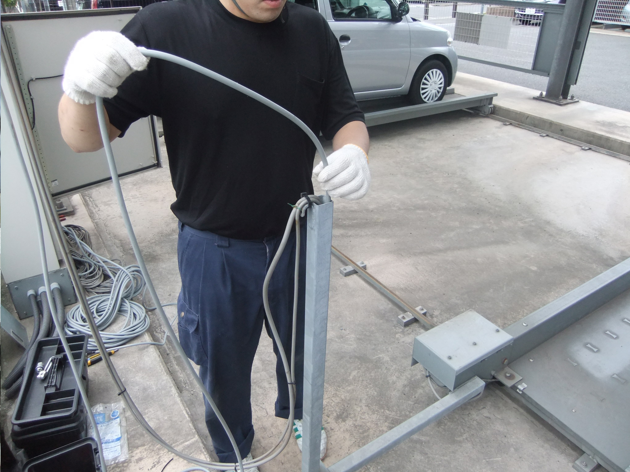 機械式駐車場配線ケーブル