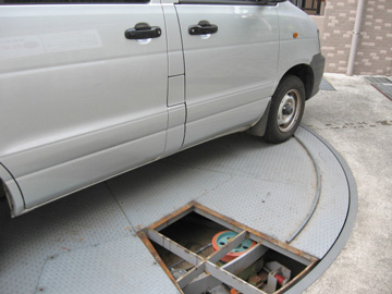 機械式駐車場ターンテーブル交換